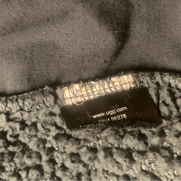 UGG Charcoal Fleece Jacket hoodie size XS women’s - Picture 7 of 8